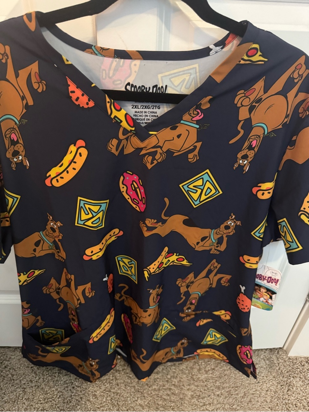 Scooby-Doo Kids Graphic Tee - Navy with Brown Scooby Print